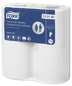120158-60 Tork Advanced туалетная бумага в стандартных рулонах, 24x4