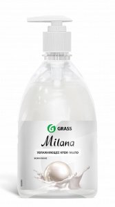 Жидкое крем-мыло с дозатором GraSS "Milana" жемчужное, 500мл.