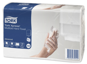 471117-00 Tork Xpress H2 Advanced полотенца сложение Multifold, белые, 21*23.4, (190 листов), 20 шт