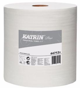 447128 Салфетки KATRIN Plus L2, 2-сл., белые, 26,5х37 см, 300 м, 810 листов, (уп.2 рул.) 