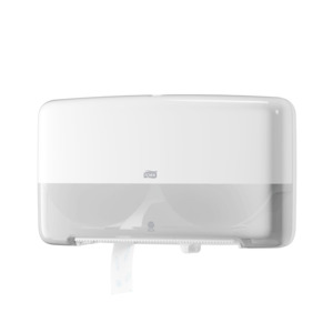555500-60 Tork двойной диспенсер для туалетной бумаги в мини-рулонах Т2, белый