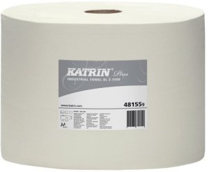 481559 Салфетки KATRIN Plus XL2 1500, 2-сл., белые,  26,5х38 см, 570 м, 1500 листов, (уп.2 рул.) 
