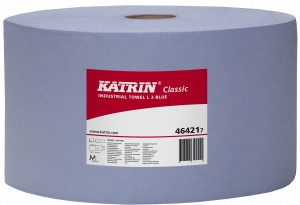464217 Салфетки KATRIN Classic L3, 3-сл.,голубые, 22х38 см, 380 м, 1000 листов, (уп. 2 рул.) 